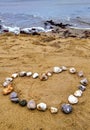 Valentine Heart on the beach