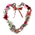 Valentine Heart Bouquet Royalty Free Stock Photo