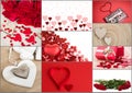 Valentine heart collection, collage, Love concept