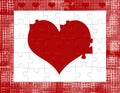 Valentine Heart Puzzle Royalty Free Stock Photo