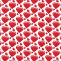 Valentine and Heart Seamless Pattern Background,Heart Pattern Vector Art, Icons, and Graphics Royalty Free Stock Photo