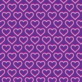 Valentine and Heart Seamless Pattern Background,Heart Pattern Vector Art, Icons, and Graphics Royalty Free Stock Photo