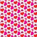 Valentine and Heart Seamless Pattern Background,Heart Pattern Vector Art, Icons, and Graphics Royalty Free Stock Photo