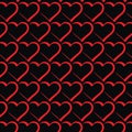 Valentine and Heart Seamless Pattern Background,Heart Pattern Vector Art, Icons, and Graphics Royalty Free Stock Photo