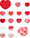 Valentine heart sticker set friendship celebration