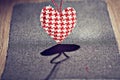 Valentine heart from textile Royalty Free Stock Photo