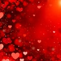 Valentine Hearts Background Royalty Free Stock Photo
