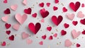 valentine hearts background a group of pink hearts, and it is likely associated with Valentine\'s Day or love.