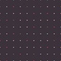 Elegant Seamless vector pattern with little colourful hearts on a purple background.