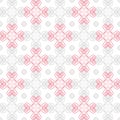 Valentine hearts pattern. Seamless pattern with line hearts. Royalty Free Stock Photo
