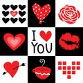 Valentine I Love You Sweetheart Cartoon Vector