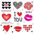 Valentine I Love You Sweetheart Cute Cartoon Vector