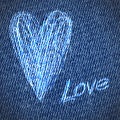 Valentine jeans grunge heart background