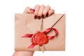 Valentine letter Royalty Free Stock Photo