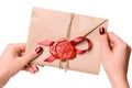 Valentine letter Royalty Free Stock Photo