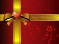 Valentine love gift box background Royalty Free Stock Photo