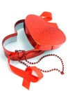 Valentine love heart gift box