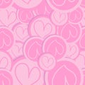 Valentine love heart pattern Royalty Free Stock Photo