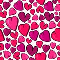 Valentine love heart pattern Royalty Free Stock Photo