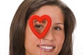 Valentine monocle Royalty Free Stock Photo