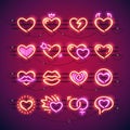 Valentine Neon Hearts