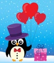 Valentine penguin topic image 2