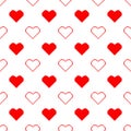 Valentine pixel seamless pattern.