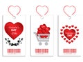 Valentine Price Tags Royalty Free Stock Photo