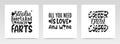 Valentine quotes letter typography set illustration