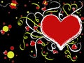 Valentine red hearts Royalty Free Stock Photo