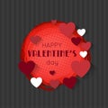 Valentine retro background