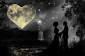 Valentine romantic atmosphere Royalty Free Stock Photo