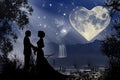 Valentine romantic atmosphere Royalty Free Stock Photo