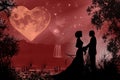 Valentine romantic atmosphere