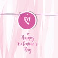 Valentine`s card with copy space. Template. Graphic design eleme