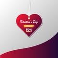 Valentine day hang tag discount vector ready to print