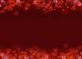 Valentine`s day abstract background with many red hearts