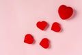 Valentine`s day background. Abstract concept for lovers with hearts on a pink background Royalty Free Stock Photo