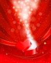 Valentine`s day background with box Royalty Free Stock Photo