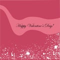 Valentine`s day background card design, vector