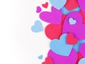 Valentine's Day background. Colorful hearts Royalty Free Stock Photo