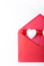 Valentine`s Day background with decorative hearts Royalty Free Stock Photo