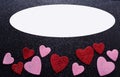 A Valentine`s day background with room for added text Royalty Free Stock Photo