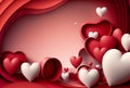 Valentine`s Day background or Valentines day concept. Generative AI