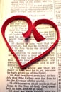 Valentine's Day Bible Verse With Red Heart