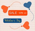 Valentine`s Day Big Sale Shop Purchase Percent off