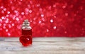 Valentine`s day, bottle of love elixir Royalty Free Stock Photo