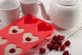 Valentine's Day breakfast Royalty Free Stock Photo