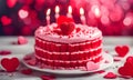 Valentine\'s Day cake, sweet celebration