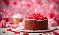 Valentine\'s Day cake, sweet celebration